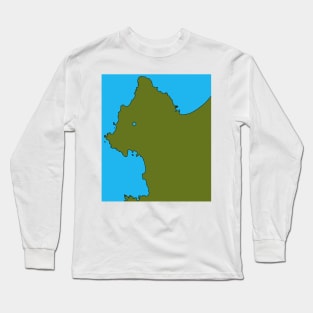 Monterey, California Map Long Sleeve T-Shirt